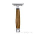 Mejor mango de madera Safety Razor Many Razor Blade Razor Doble Edge